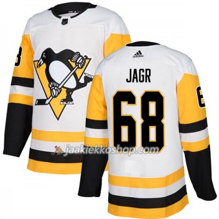 Nainen NHL Pittsburgh Penguins Pelipaita Jaromir Jagr 68 Adidas 2017-2018 Valkoinen Authentic